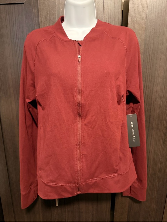 Yogalicious Jackets & Blazers - NWT Yogalicious Lux Windsor Wine Full Zip Jacket size XL MSRP $88